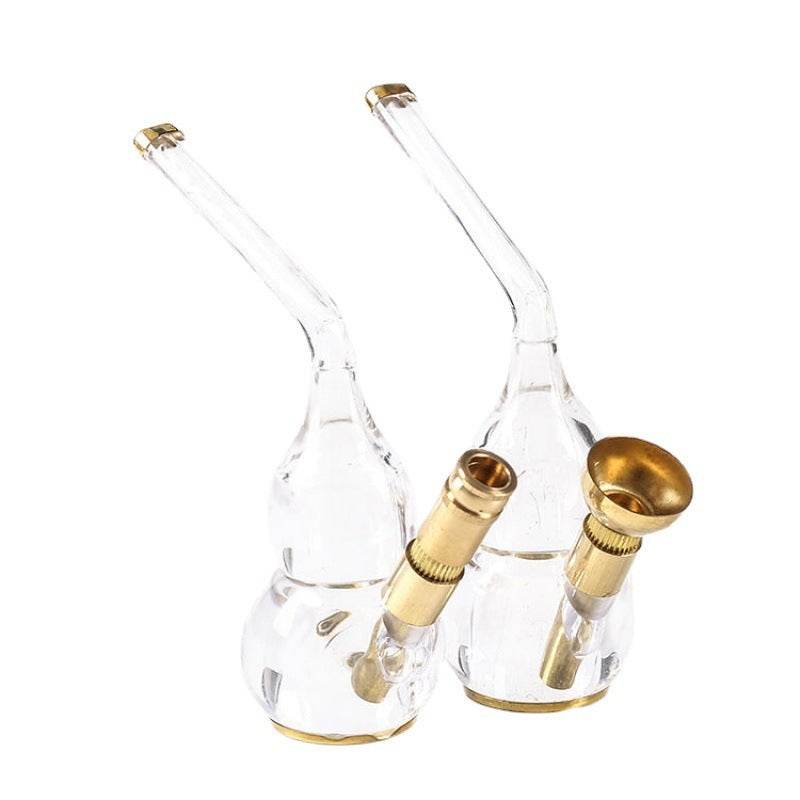 Transparent glass hookah
