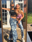 Slim Fit Slimming Versatile Personality Bootcut Jeans Pants women