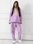 Fashion Casual joggers and hoodie set women's