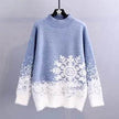 Ugly Christmas Knitted Women's Snowflake Sweater Top