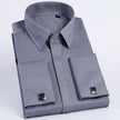Men's French Cufflinks Dress Shirt – Slim Fit Business Formal Wear | Canada & USA