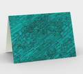 Blank Greeting Card | 5 x 7 | Etched in Turquoise