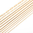 Stainless Steel Vacuum Vapor Plating 18K Gold Color Protection Lip Chain Necklace