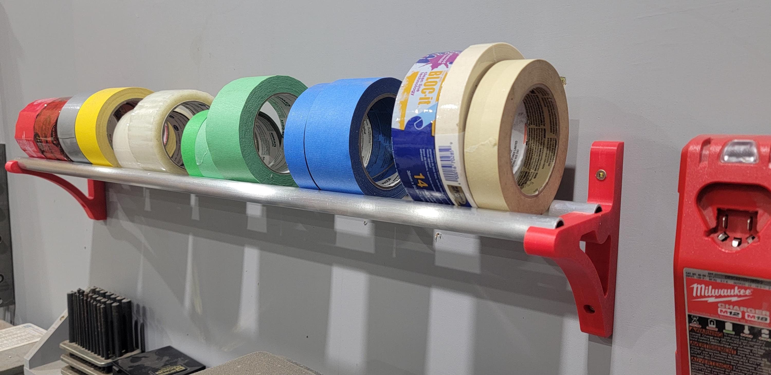 Tape Storage Rack Wall Mounted