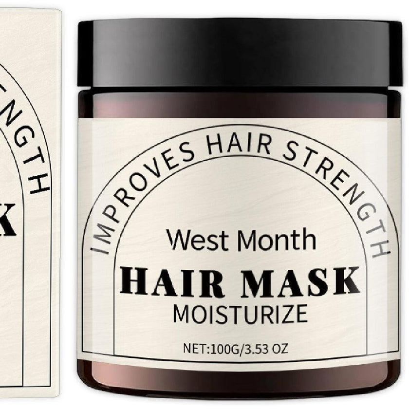 Shea Butter & Coconut Oil Hair Mask – Moisturising Repair Treatment with Mango Butter, Jasmine & Banana