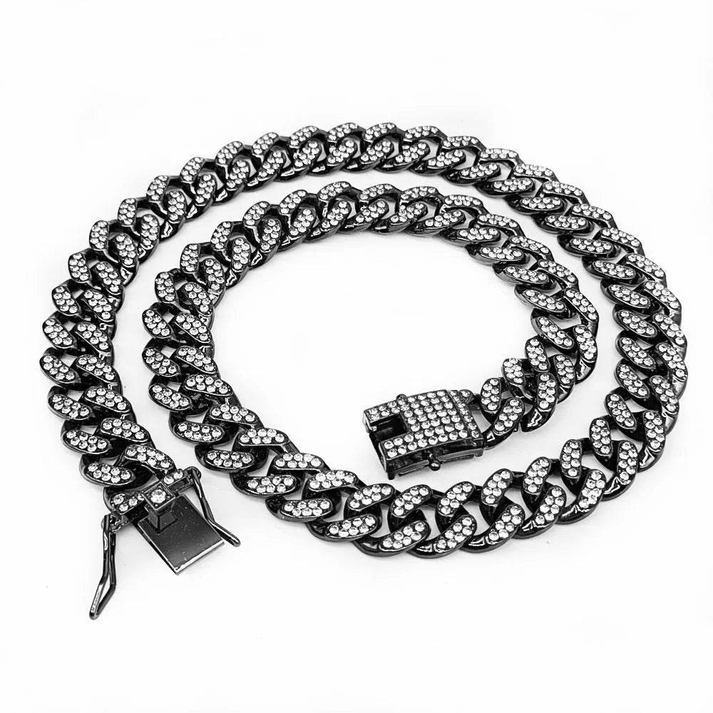 Zinc Alloy Wide Hip Hop Cuban Link Chain Necklace