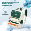 Large Capacity College Backpack – Unisex Oxford Cloth School Bag (White Green / Blue Red)
