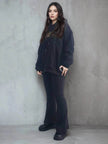 Fashionable Solid Color Long Sleeved Printed Unisex Hoodie