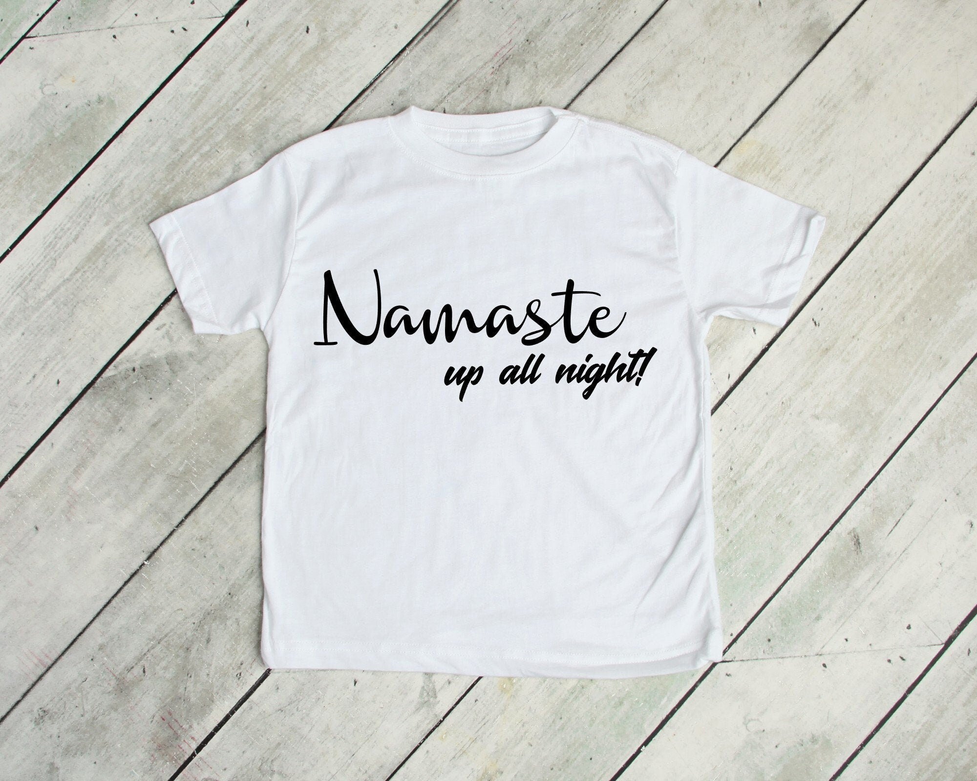 Namaste up all night infant bodysuit