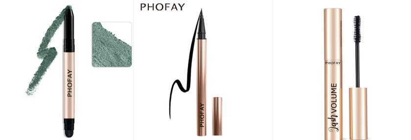 PHOFAY Eyeshadow Stick – Waterproof, Easy-Blend Colour (12 Shade Sets)