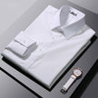 Men's Korean Style Slim Fit Business Dress Shirt – S to 5XL, 7 Colors