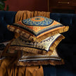 Pillow Sofa High-grade Sense Tassel Light Luxury style-gold rimmed Pillows