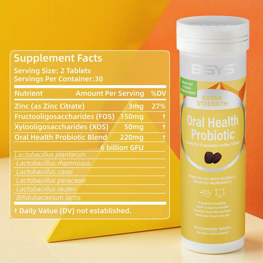 BSYS Coffee Lovers Meet Your New Obsession Oral Probiotic Chews That TASTE LIKE COFFEE  High-quality Supplements For Your Mouth No Gross Aftertaste, Just That Rich, Roasty Vibe. Game Changer