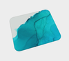 Desk Mat | Blue Ink Wave