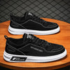 Men's Low-Top Canvas Lace-Up Casual Sneakers Soft Sole Everyday Shoes