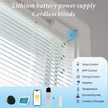 Equipped With A 15 Channel Remote Control Solar Charging Panel, Electric Blinds, Intelligent Remote Control Curtains, Silent Sunshades, Detachable Rechargeable Lithium Batteries