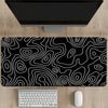 Abstract Line Pattern Large Mouse Pad – Non-Slip Rubber Base, 6 Styles