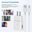 USB-C Fast Charger 2-Pack with 6ft Cable