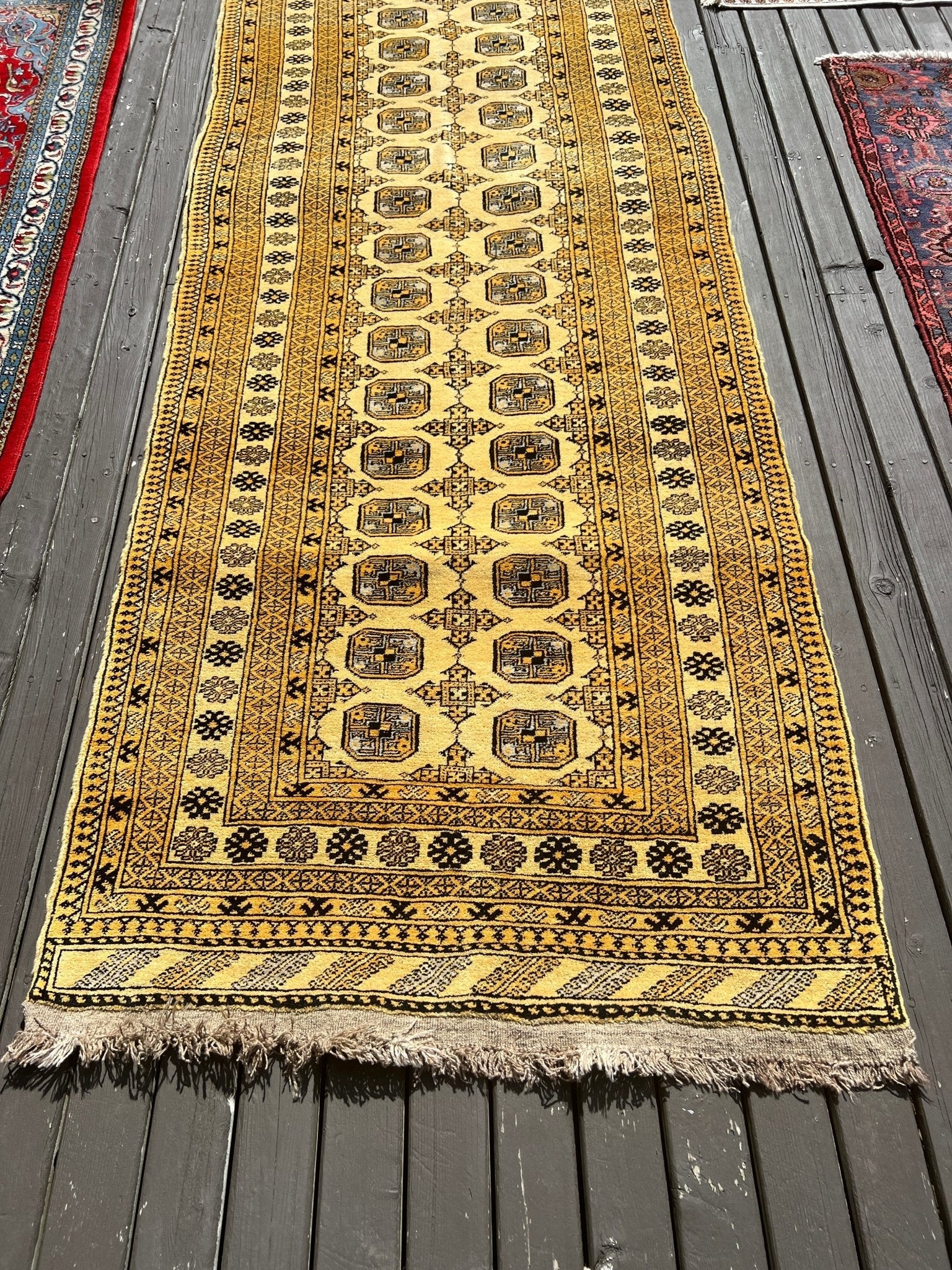 Afghan Bokhara Runner Rug | 3' 5