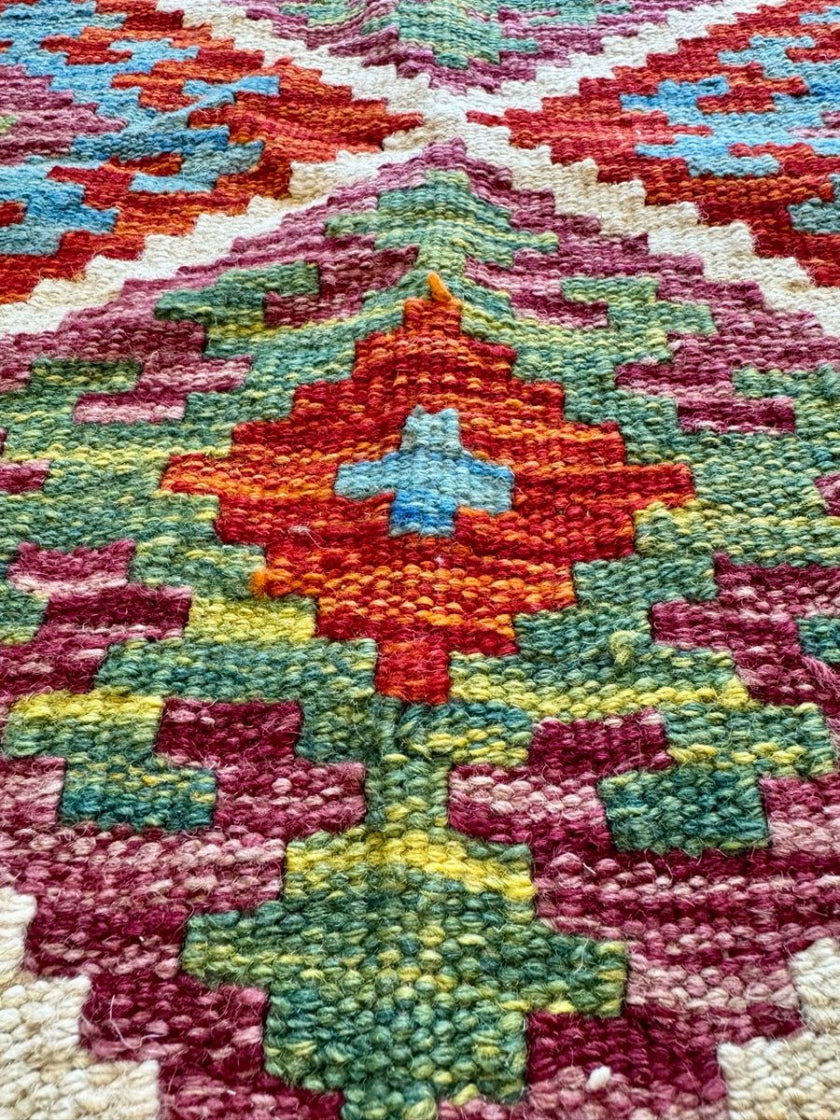 Afghan Chobi Kilim Rug | 4' 3