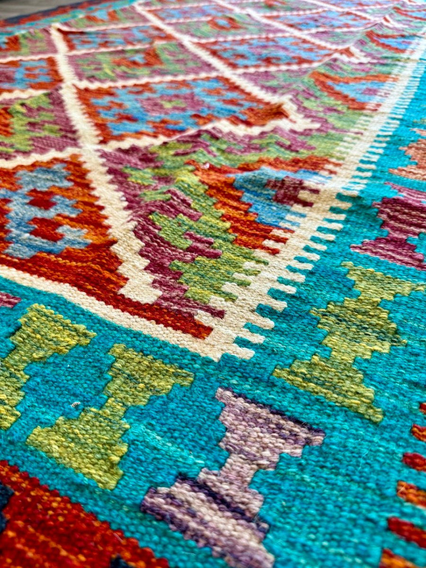 Afghan Chobi Kilim Rug | 4' 3