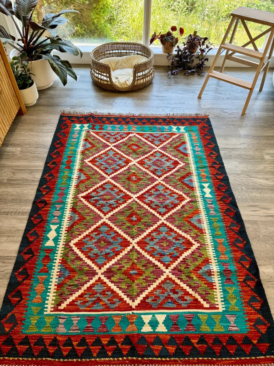 Afghan Chobi Kilim Rug | 4' 3