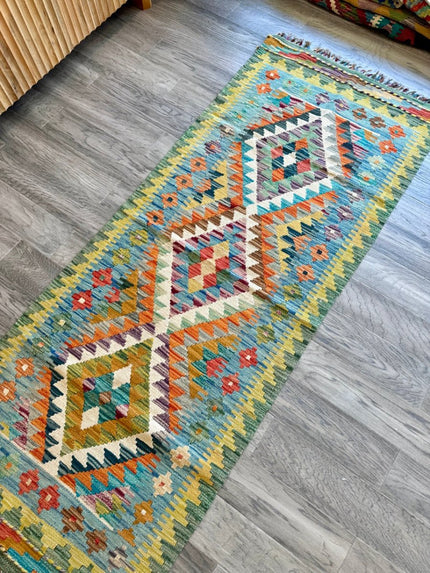 Afghan Chobi Kilim Runner | 2' 6