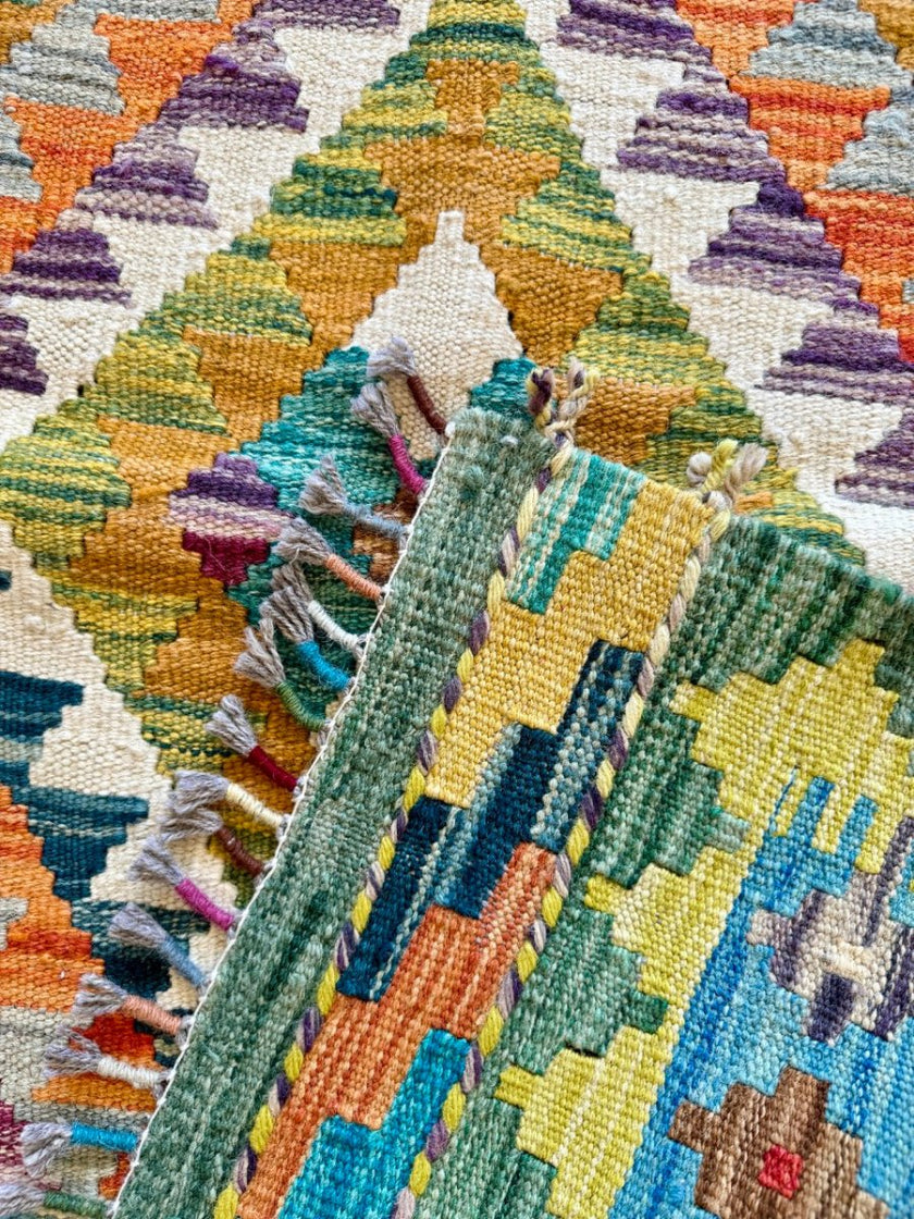 Afghan Chobi Kilim Runner | 2' 6
