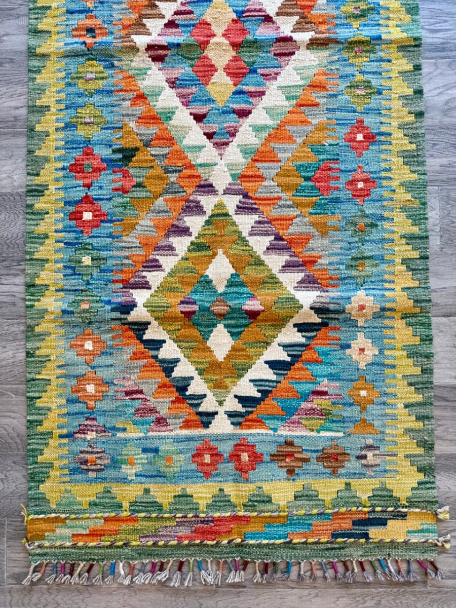 Afghan Chobi Kilim Runner | 2' 6