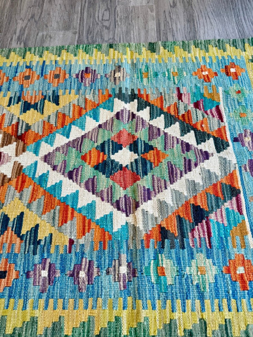 Afghan Chobi Kilim Runner | 2' 6