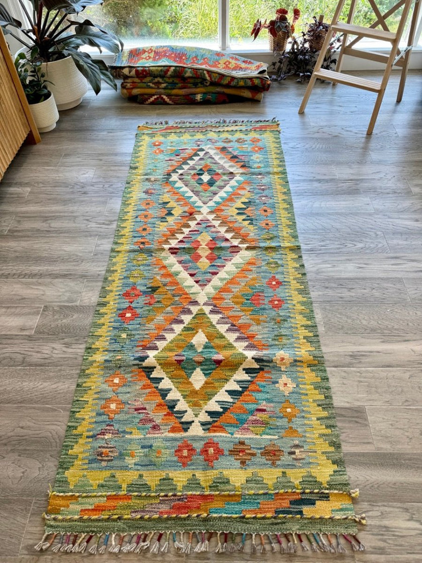 Afghan Chobi Kilim Runner | 2' 6