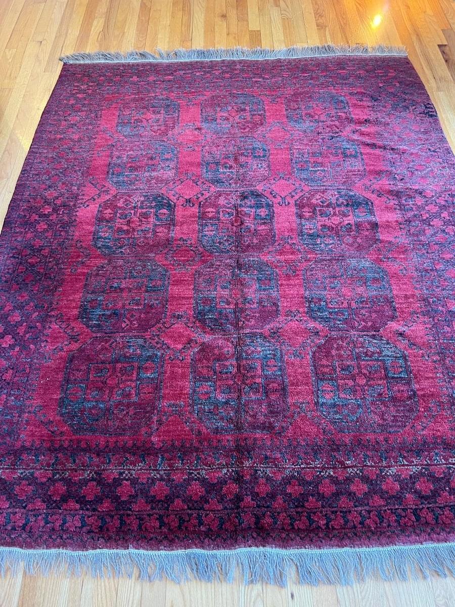 Afghan Turkmen Rug | 7' 1