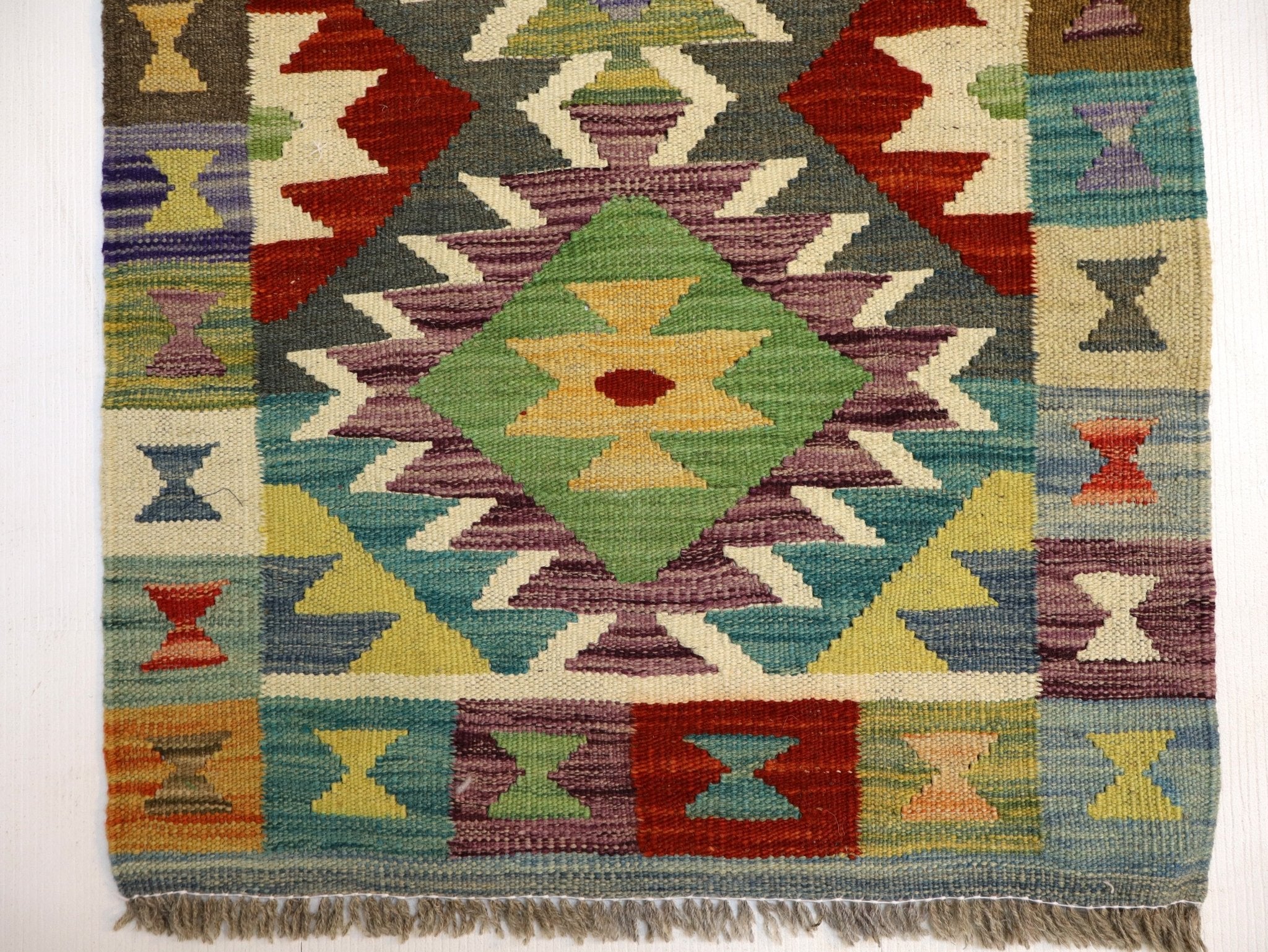 Afghan Maimana Kilim Rug | 1' 11