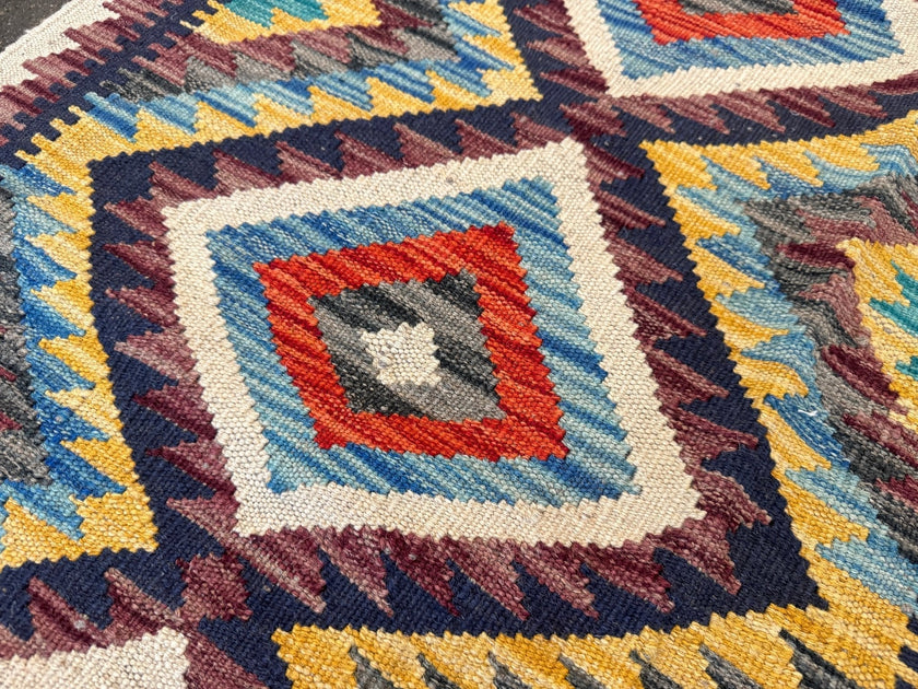 Afghan Maimana Kilim Rug | 2' 1