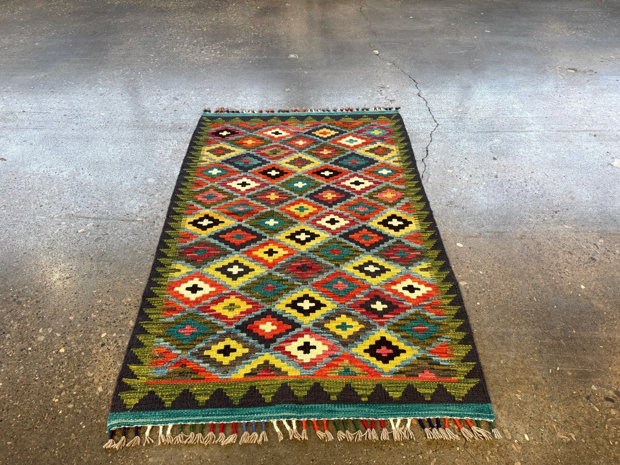 Afghan Maimana Kilim Rug | 2' 10