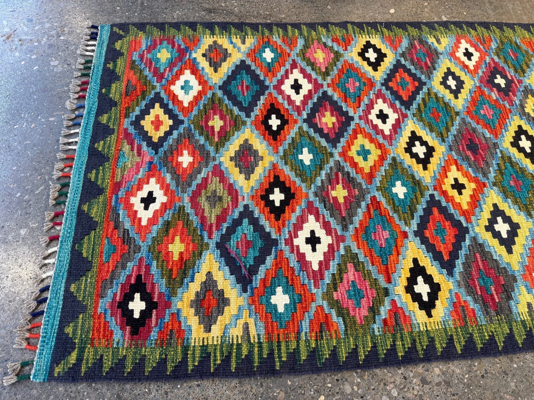 Afghan Maimana Kilim Rug | 2' 10