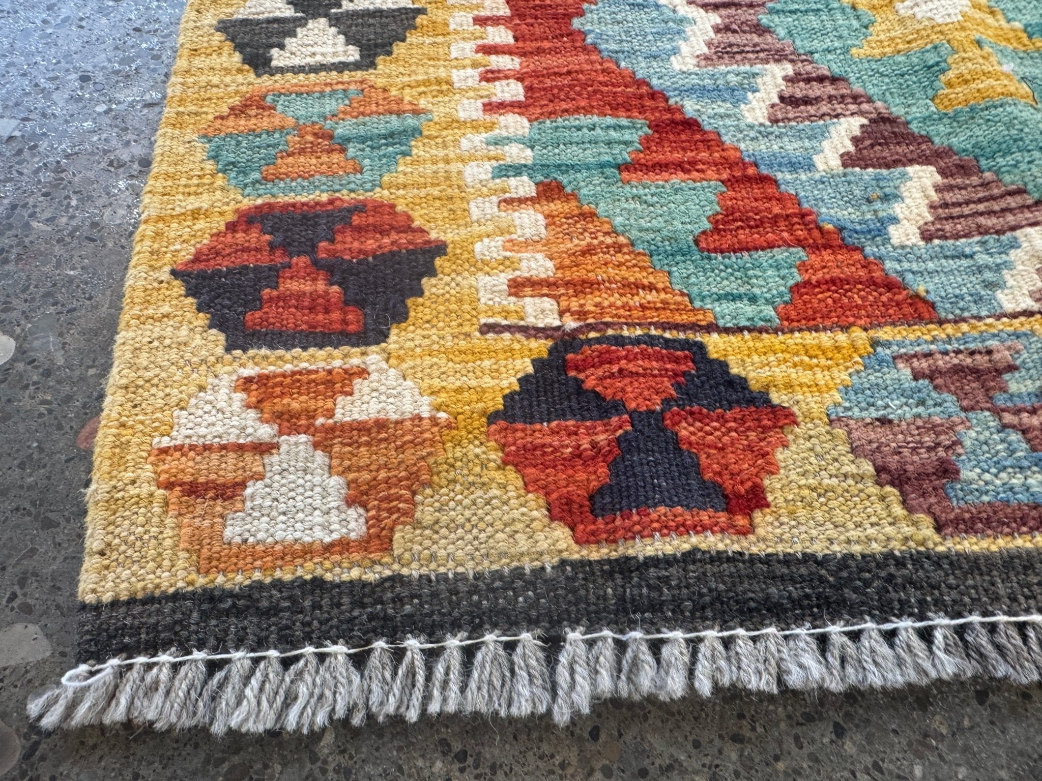 Afghan Maimana Kilim Rug | 2' 2