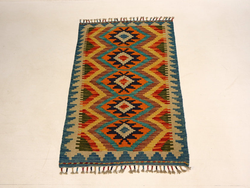 Afghan Maimana Kilim Rug | 2' 6