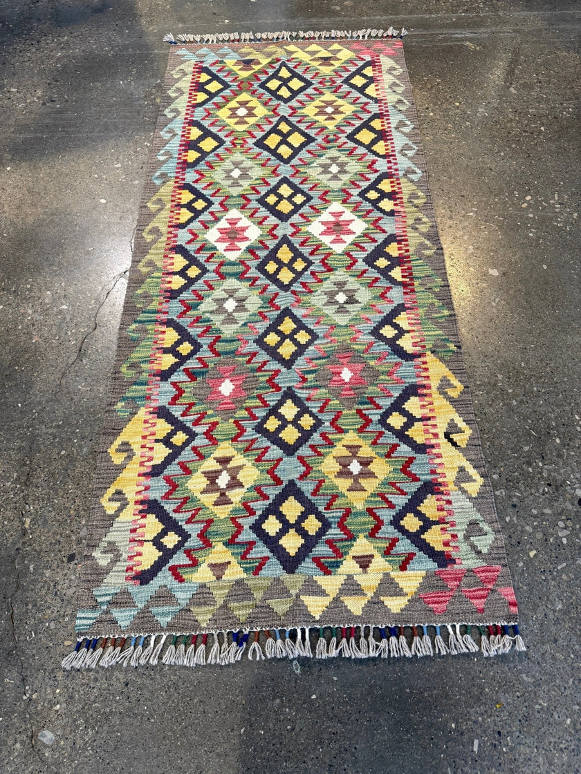 Afghan Maimana Kilim Rug | 2' 8