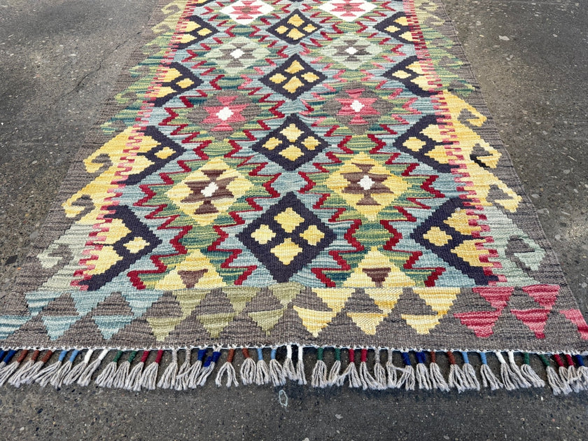 Afghan Maimana Kilim Rug | 2' 8