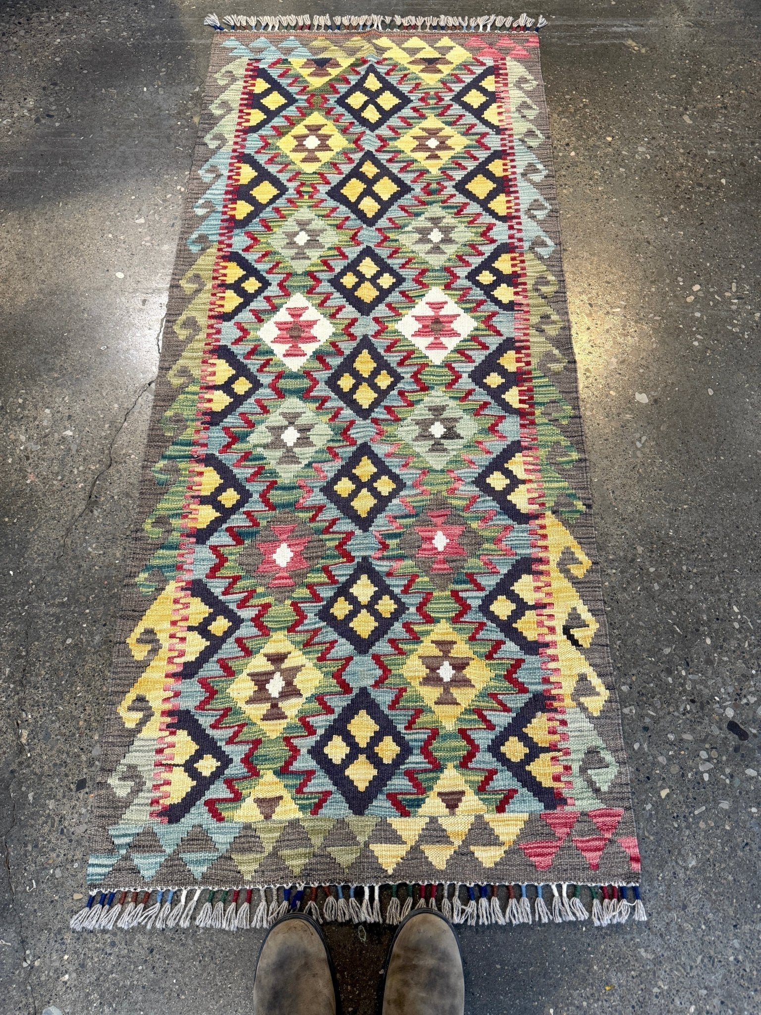 Afghan Maimana Kilim Rug | 2' 8