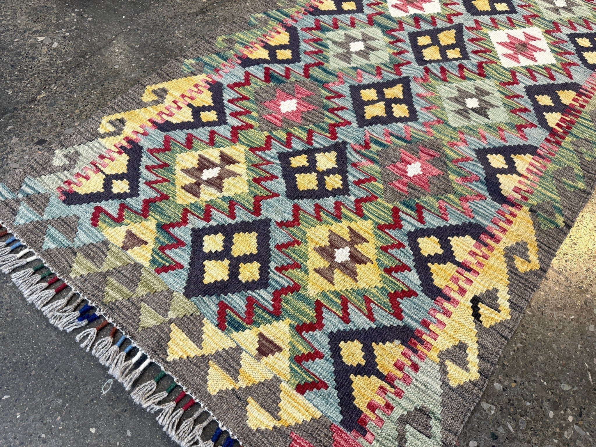 Afghan Maimana Kilim Rug | 2' 8