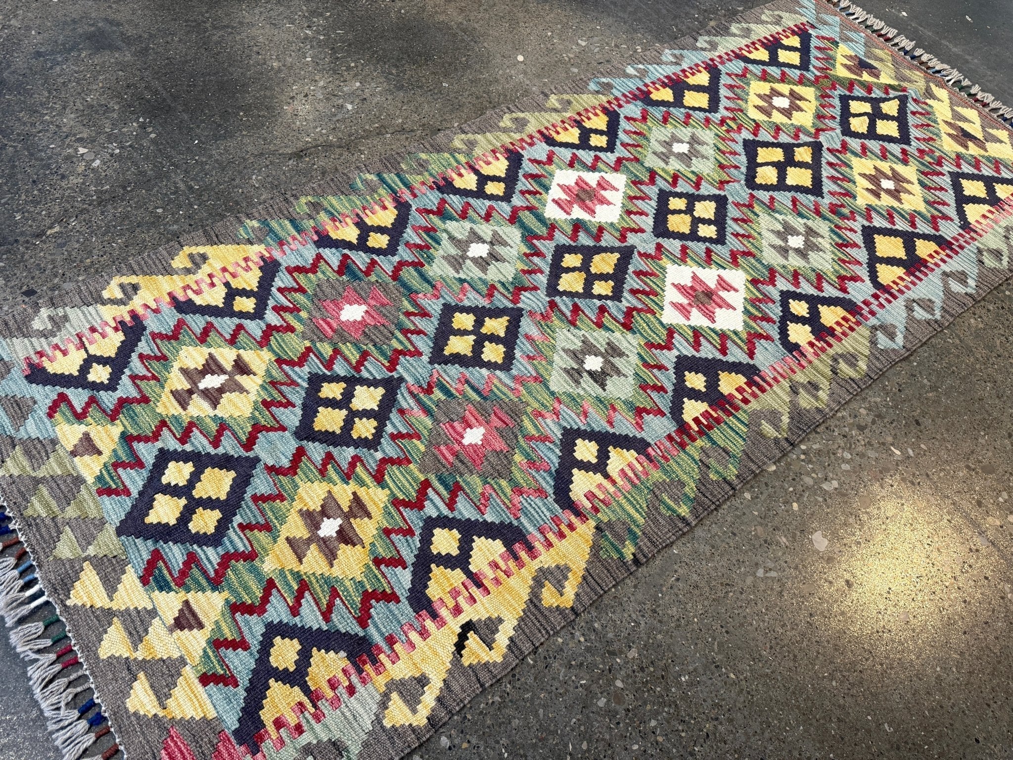 Afghan Maimana Kilim Rug | 2' 8