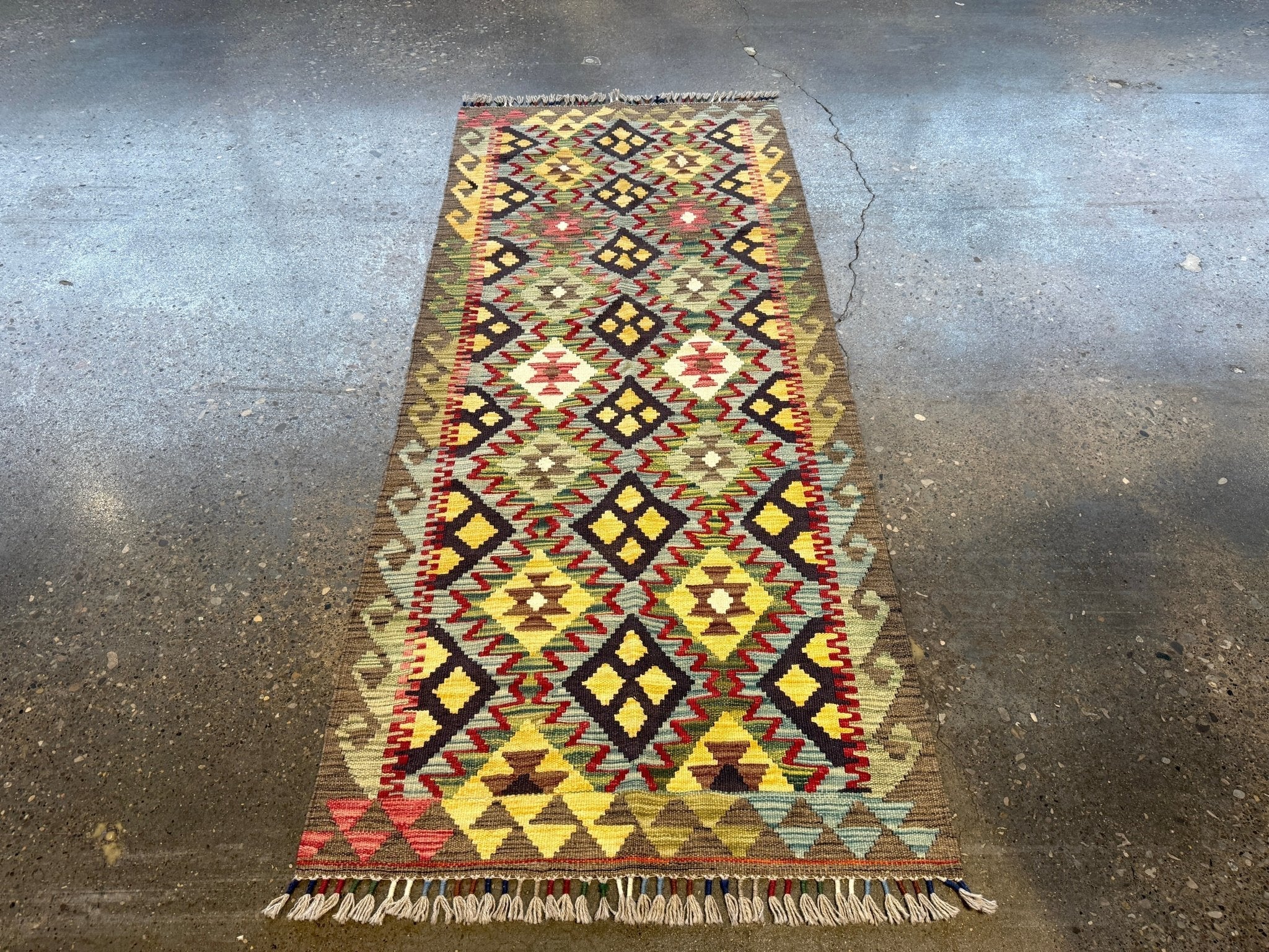 Afghan Maimana Kilim Rug | 2' 8