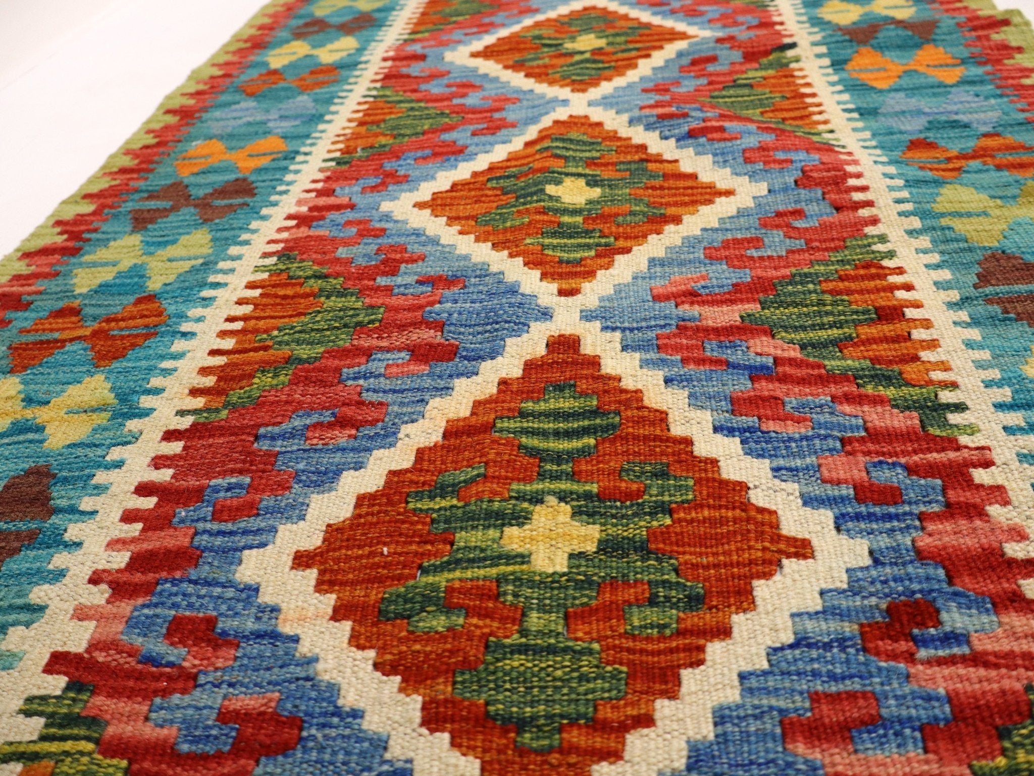 Afghan Maimana Kilim Rug | 2' 8