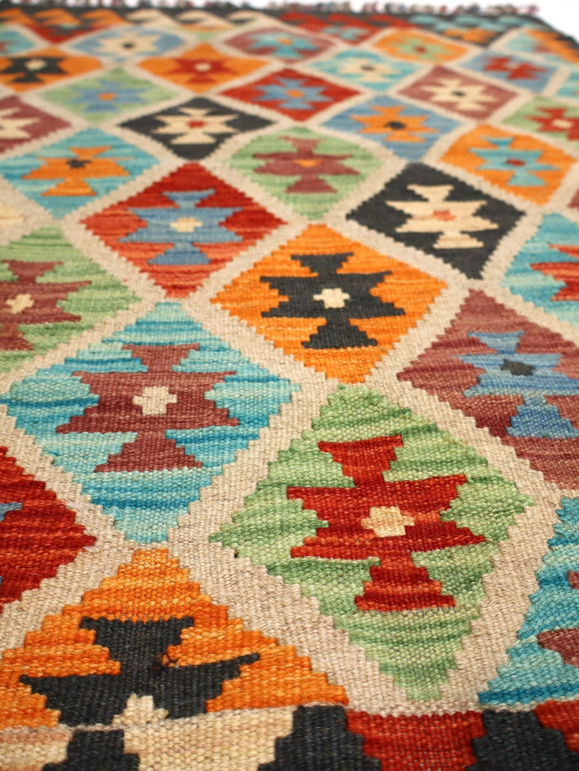 Afghan Maimana Kilim Rug | 2' 9