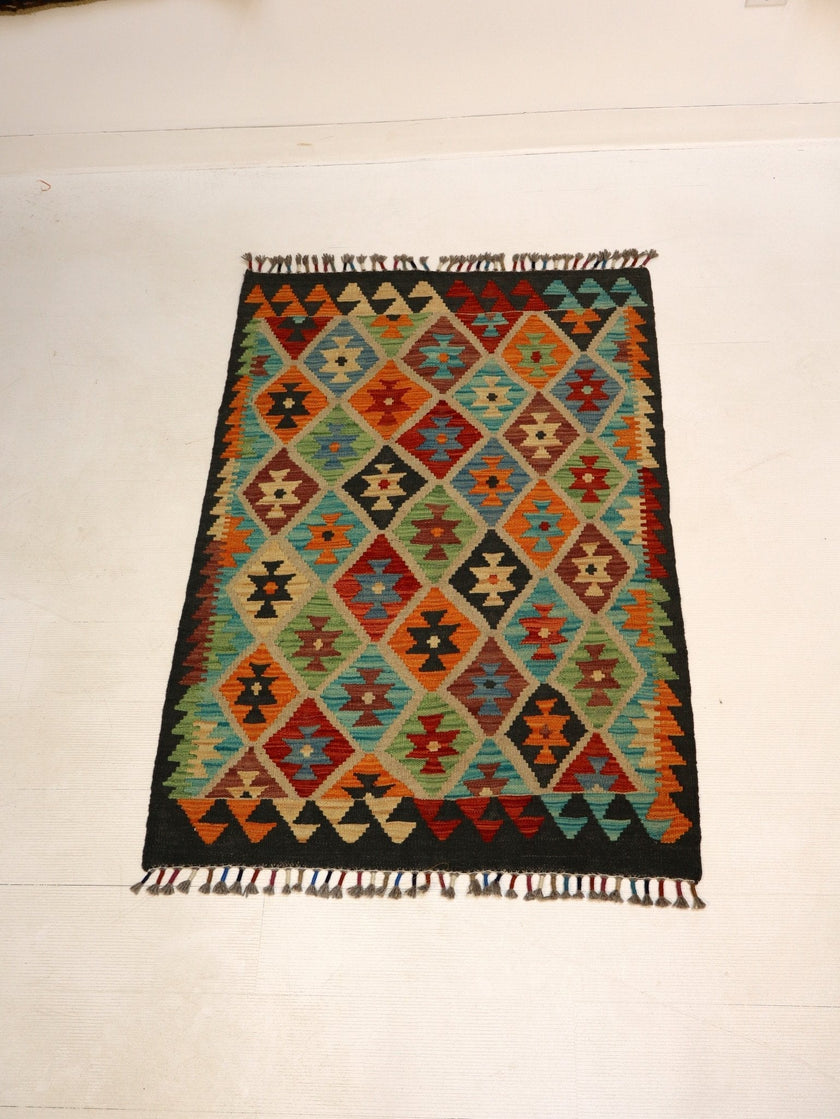 Afghan Maimana Kilim Rug | 2' 9