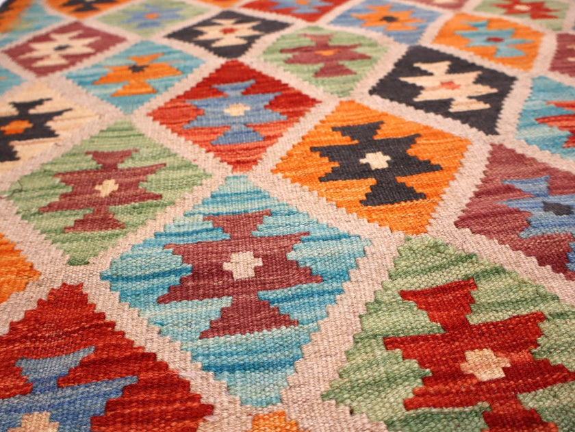 Afghan Maimana Kilim Rug | 2' 9