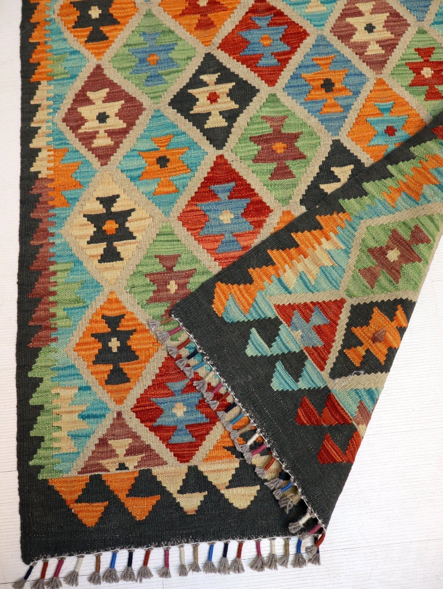 Afghan Maimana Kilim Rug | 2' 9
