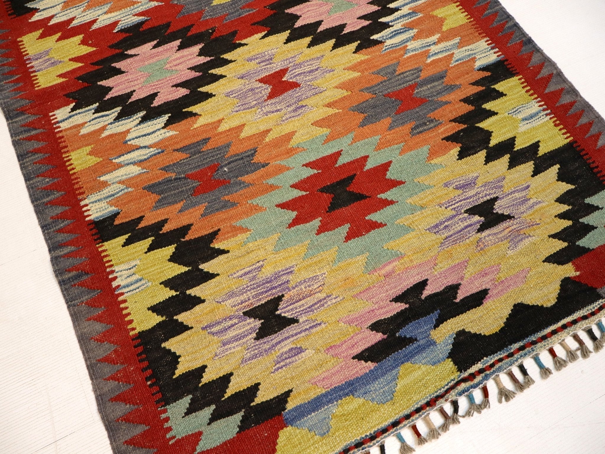 Afghan Maimana Kilim Rug | 3' 3